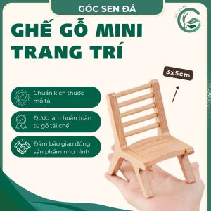 ghế gỗ mini trang trí