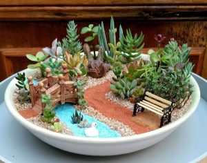phụ kiện trang trí tiểu cảnh sen đá